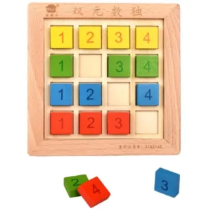Drewniane puzzle edukacyjne - Tangram dla dzieci i dorosłych
