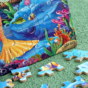 Puzzle edukacyjne w metalowym pudełku - idealne dla dzieci 4-8 lat!