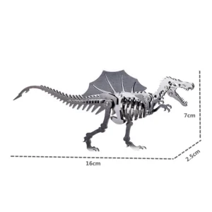 Spinosaurus 3D Model - Puzzle DIY ze stali nierdzewnej do dekoracji