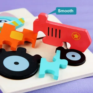 Drewniane puzzle 3D dla dzieci – rozwój przez zabawę!
