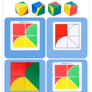 Montessori Pixy – Drewniane kostki rozwijające wyobraźnię