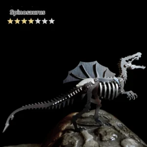 Spinosaurus 3D Model - Puzzle DIY ze stali nierdzewnej do dekoracji