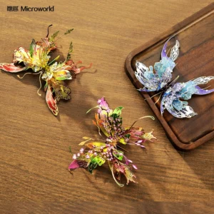 Microworld 3D Puzzle: Metalowy Motyl – Zabawka, Prezent i Układanka