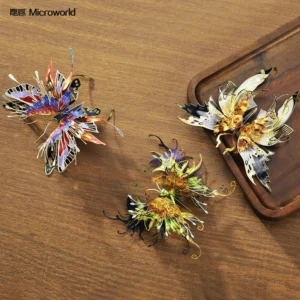 Microworld 3D Puzzle: Metalowy Motyl – Zabawka, Prezent i Układanka