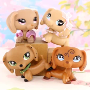 Zestaw 4 Pacynki Littlest Pet Shop – Uroczy Jamnik z Akcesoriami