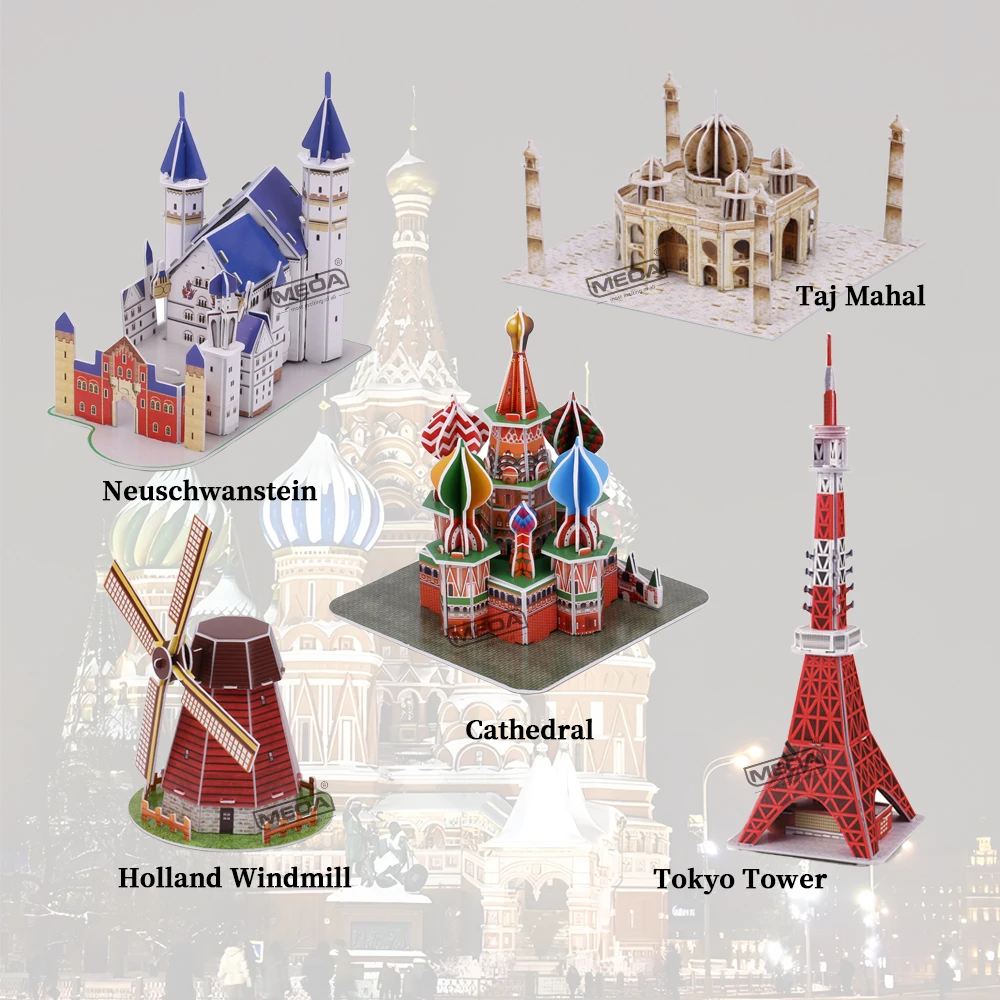 Papierowe puzzle 3D: Londyn, Big Ben i inne słynne zabytki