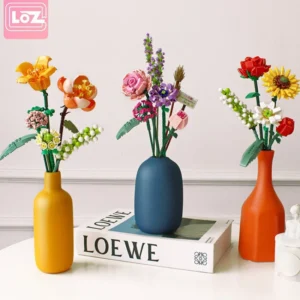 Bukiet Kwiatów LOZ – Romantyczny Prezent z Klocków DIY na Walentynki