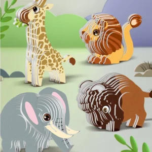 Jurajski dinozaur – edukacyjne puzzle papierowe dla dzieci