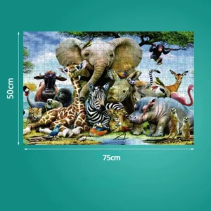 Puzzle 1000 elementów Dinozaury – Prezent na Boże Narodzenie