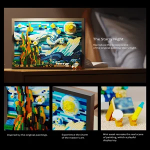 Kreatywny zestaw LEGO "Starry Night" - maluj sztukę blokami!