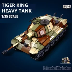 Zestaw klocków Sluban: Czołg Tiger King 930 elementów WWII
