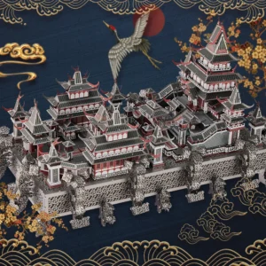 Metalowy Model Sky Royal Palace – 3D Puzzle DIY z 620 elementów
