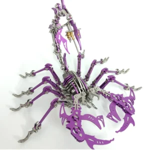 Metalowy puzzle skorpion 3D - edukacyjna zabawka DIY dla każdego