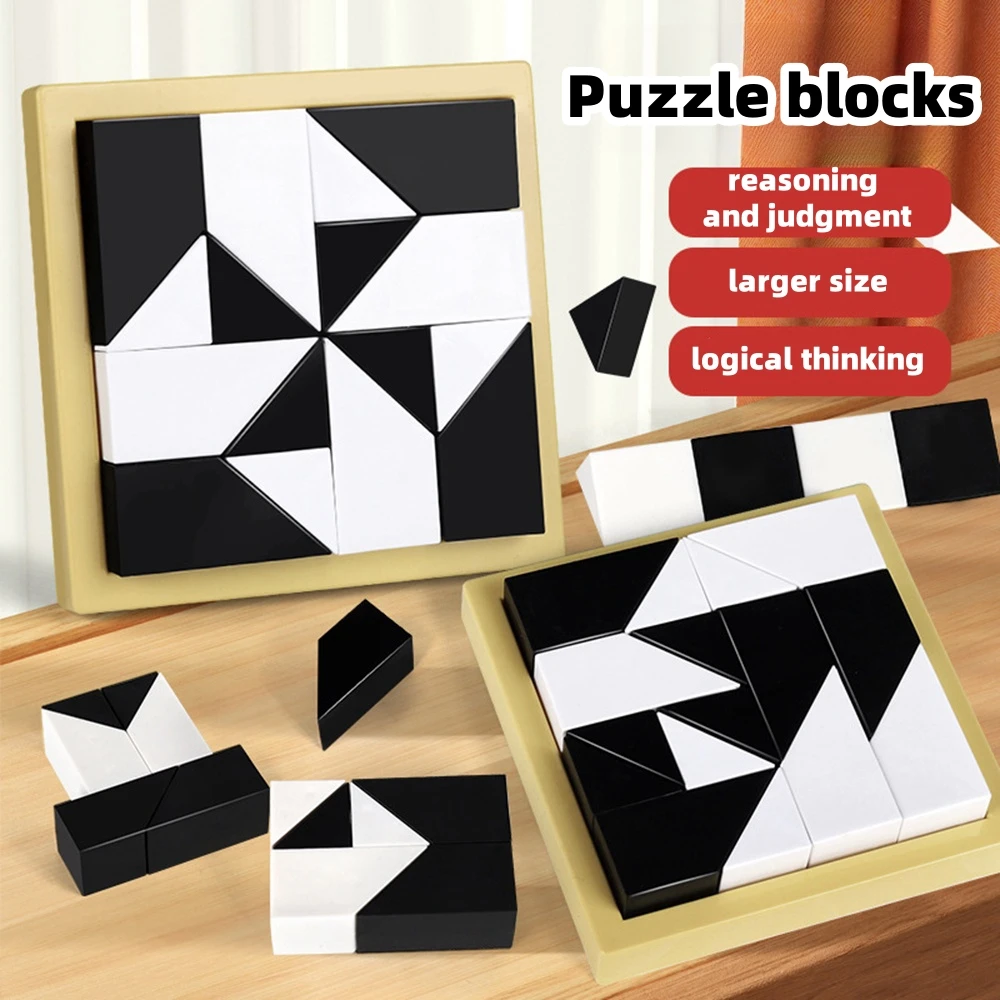 Puzzle logiczne rozwijające wyobraźnię i myślenie przestrzenne