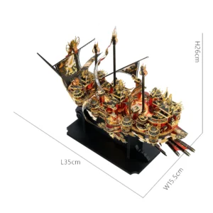 Piececool 3D Puzzle: Zbuduj Metalowy Statek Samurai!
