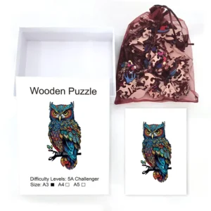 Sowa 3D - Personalizowane Puzzle, Idealny Prezent i Gra Edukacyjna