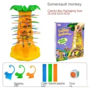 Gra Falling Monkeys – Zabawna gra z małpami i kolorowymi patyczkami