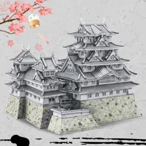 Metalowe Puzzle 3D – Model Zamku Himeji-jo DIY