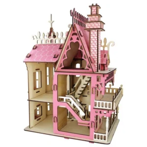 3D Drewniane Puzzle - Domek