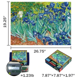 Układanka MaxRenard – Irysy Van Gogha, 1000 elementów