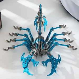 Metalowy puzzle skorpion 3D - edukacyjna zabawka DIY dla każdego