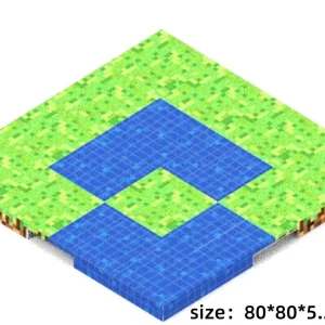 Magnetyczna płyta bazowa 80×80 mm do kreatywnych budowli dla dzieci