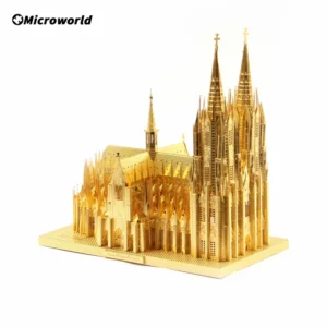 Katedra w Kolonii - Model 3D z metalowych puzzli do złożenia
