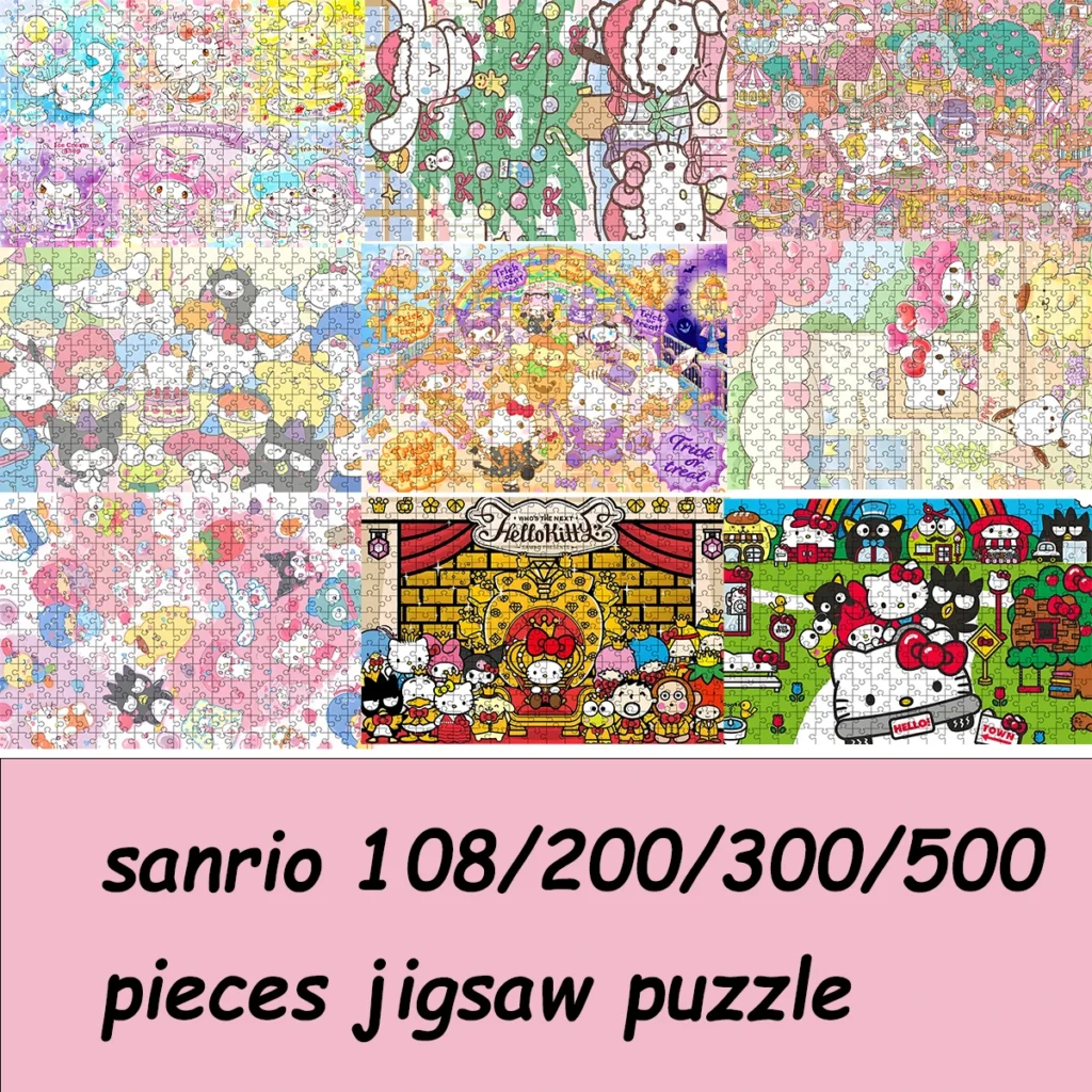 Puzzle Sanrio 108/200/300/500 elementów - Idealne na prezent!