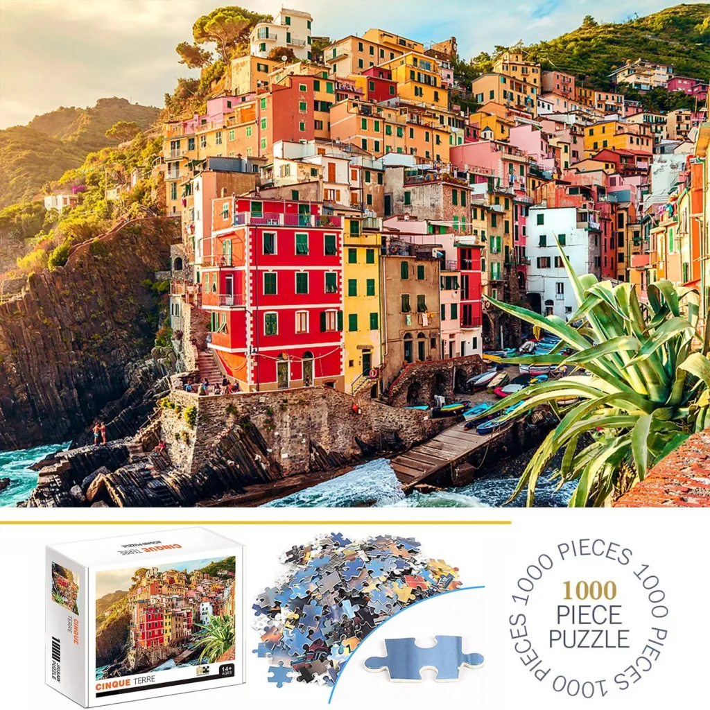 Cinque Terre Puzzle 1000 Elementów - Kolorowa Zabawa Dla Całej Rodziny