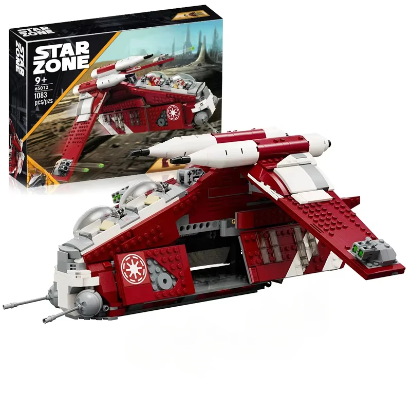 Klocki Space Wars Coruscant Guard Gunship – 1083 elementy i 5 figurek
