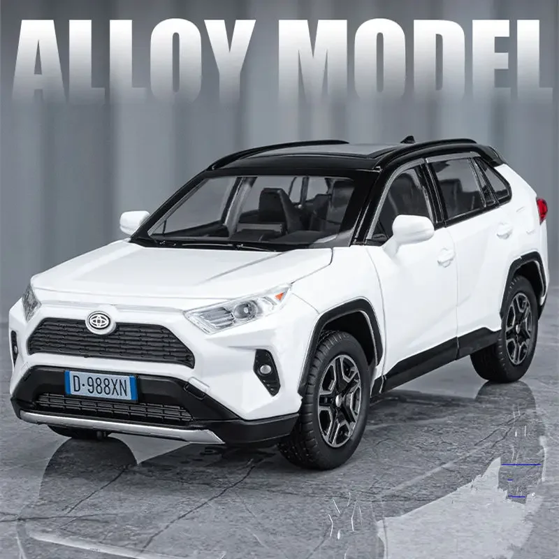 Toyota RAV4 Model Alloy – Metalowy Model z Dźwiękiem i Światłem