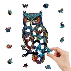 Sowa 3D - Personalizowane Puzzle, Idealny Prezent i Gra Edukacyjna