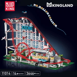 Kreatywny zestaw klocków Mold King - Roller Coaster z napędem