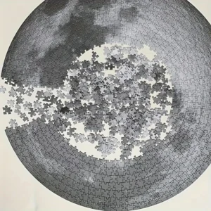 Okrągłe puzzle Księżyc – Wyzwanie dla fanów kosmosu