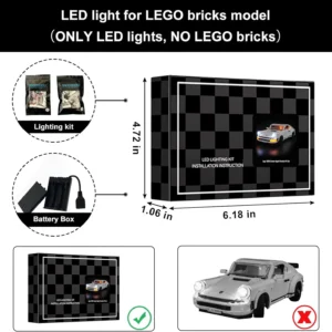 LED Light for Porsche 911 LEGO Set – Enhance Your Build with Lights!