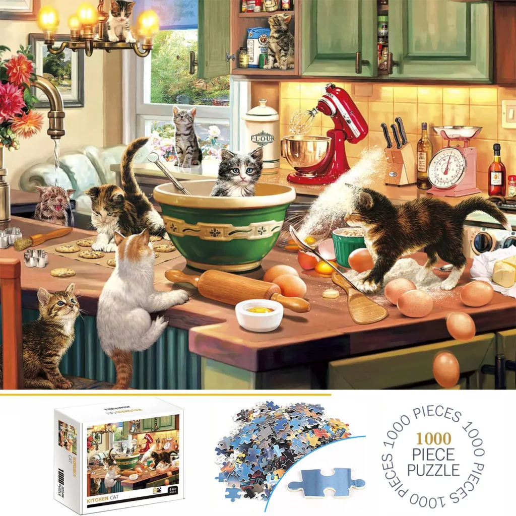Kocia kuchnia – puzzle 1000 elementów dla całej rodziny