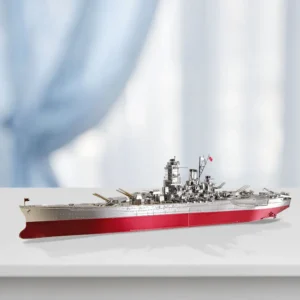 Piececool 3D Puzzle Metalowe – Model Pancernika Yamato DIY dla Nastolatków