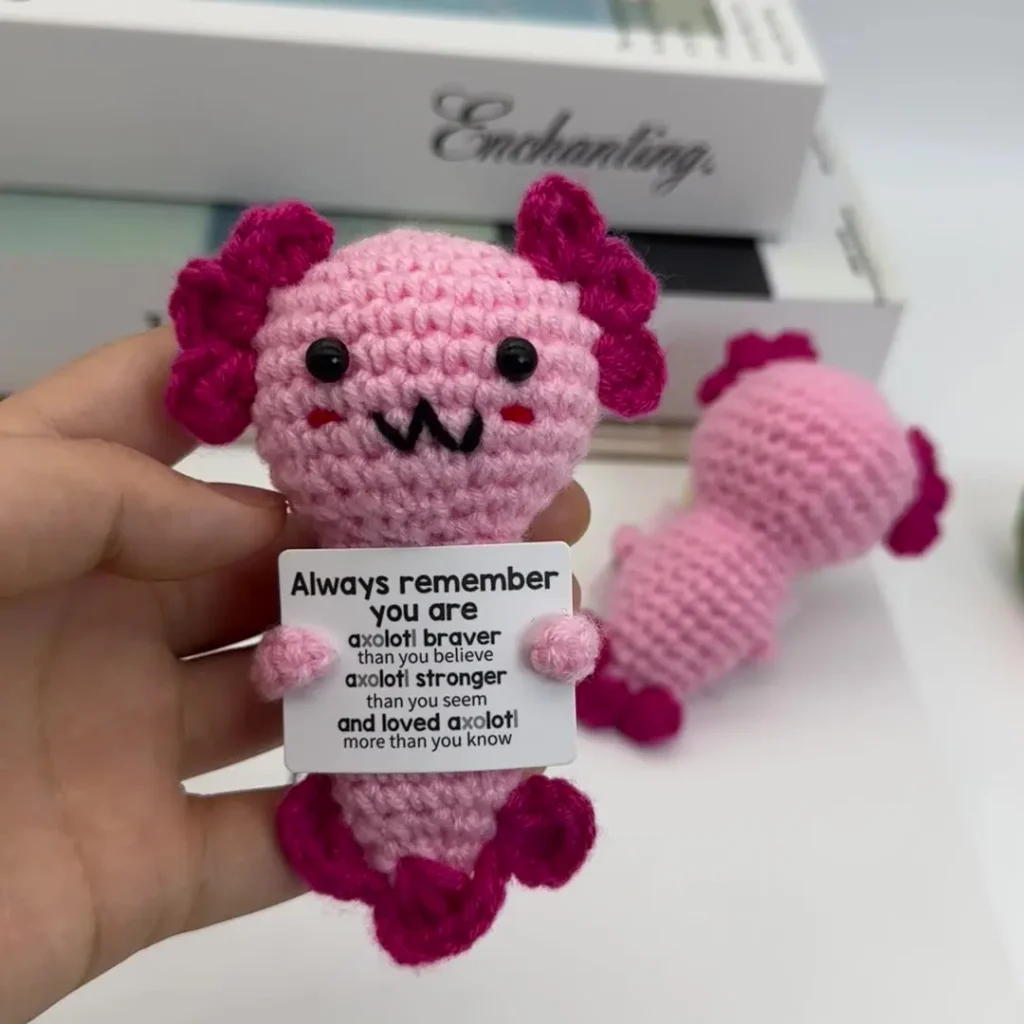 Axolotl: Twoje codzienne wsparcie emocjonalne w formie lalki!