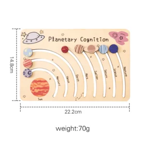 Planetarium Montessori: Drewniana zabawka edukacyjna dla dzieci
