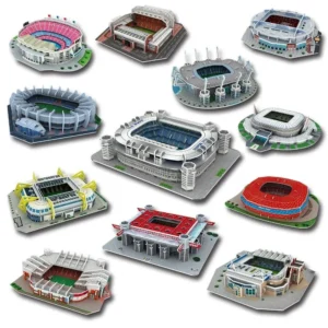 Miniaturowe stadionki piłkarskie DIY – kreatywne puzzle 3D