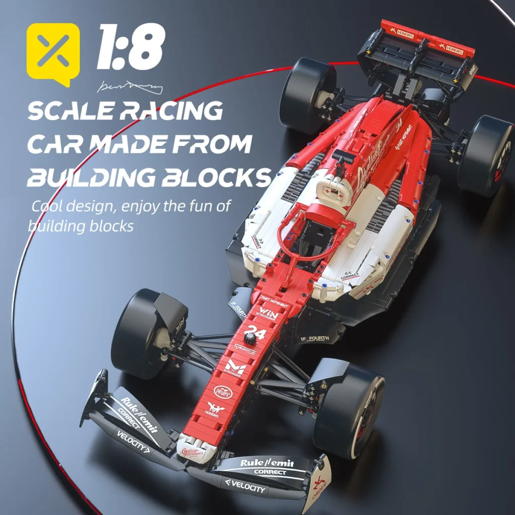 Zbuduj swoją F1! Zestaw 1:8 z 1770 elementami do kreatywnej zabawy.