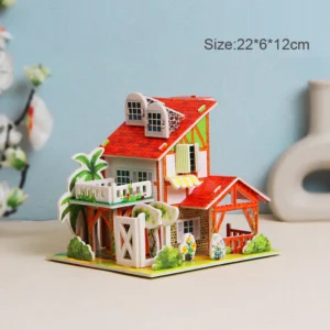 Puzzle 3D dla dzieci: Wczesna edukacja w formie trójwymiarowego domu
