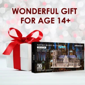 Puzzle 3D Metalowe Notre Dame – Stwórz Własny Model DIY