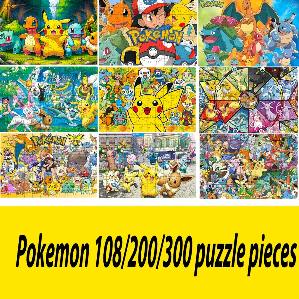 Puzzle Pokemon - 108/200/300 elementów dla każdego fana