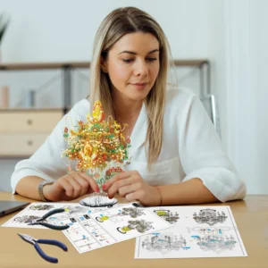 Metalowe Puzzle 3D Piececool – Garuda Korona DIY dla Koneserów