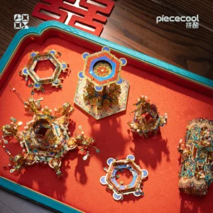 Zbuduj Pałac Latarnia – Metalowe Puzzle 3D Piececool DIY