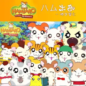 Zestaw Hamtaro z Japonią – uroczy domek i 12 figurek