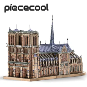 Puzzle 3D Metalowe Notre Dame – Stwórz Własny Model DIY