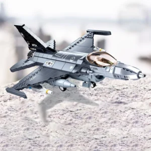 Model samolotu F-16 z 521 elementów – idealny prezent edukacyjny!