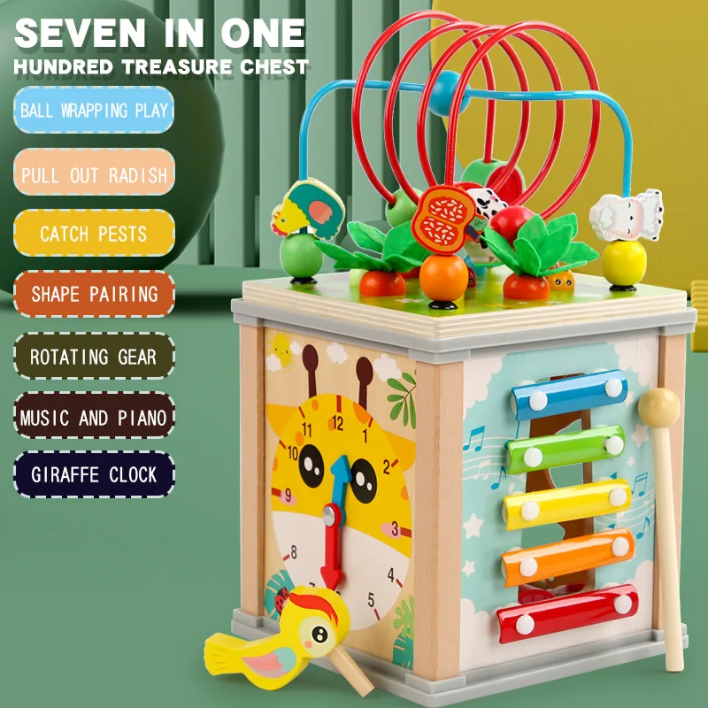 Zabawka Montessori 7w1: rozwój, nauka i zabawa dla maluchów!